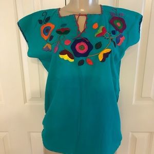 EMBROIDERED MEXICAN BLOUSE